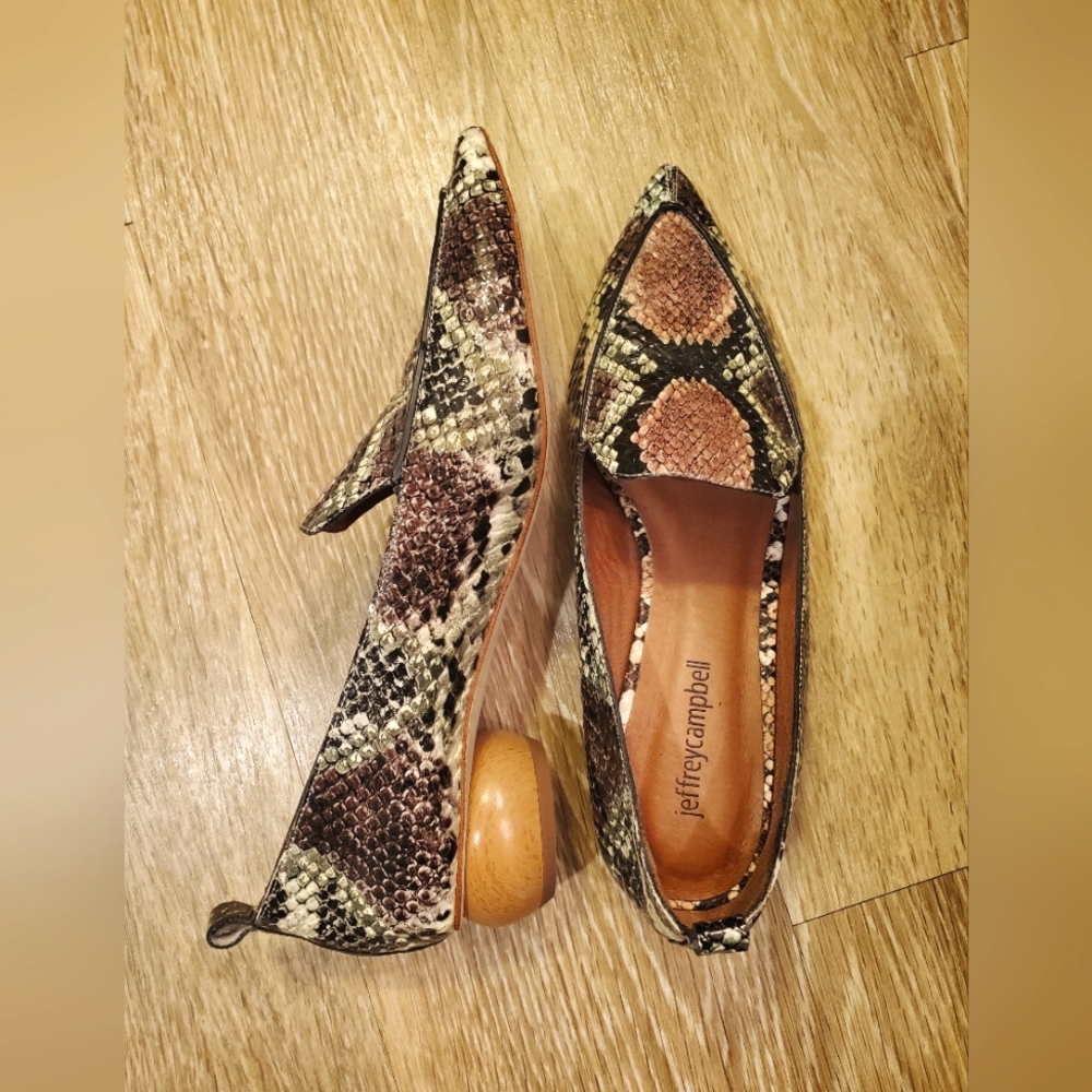 Jeffrey Campbell Snakeskin Flats